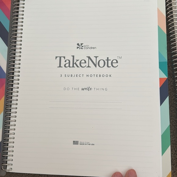 2 Erin Condren 3-Subject Notebooks - lined, graph, and dot paper - Picture 2 of 5
